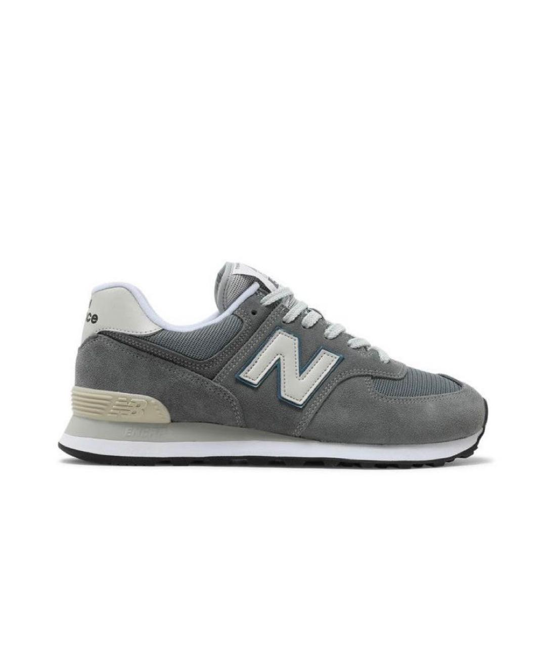 NEW BALANCE Серые замшевые кроссовки, фото 1
