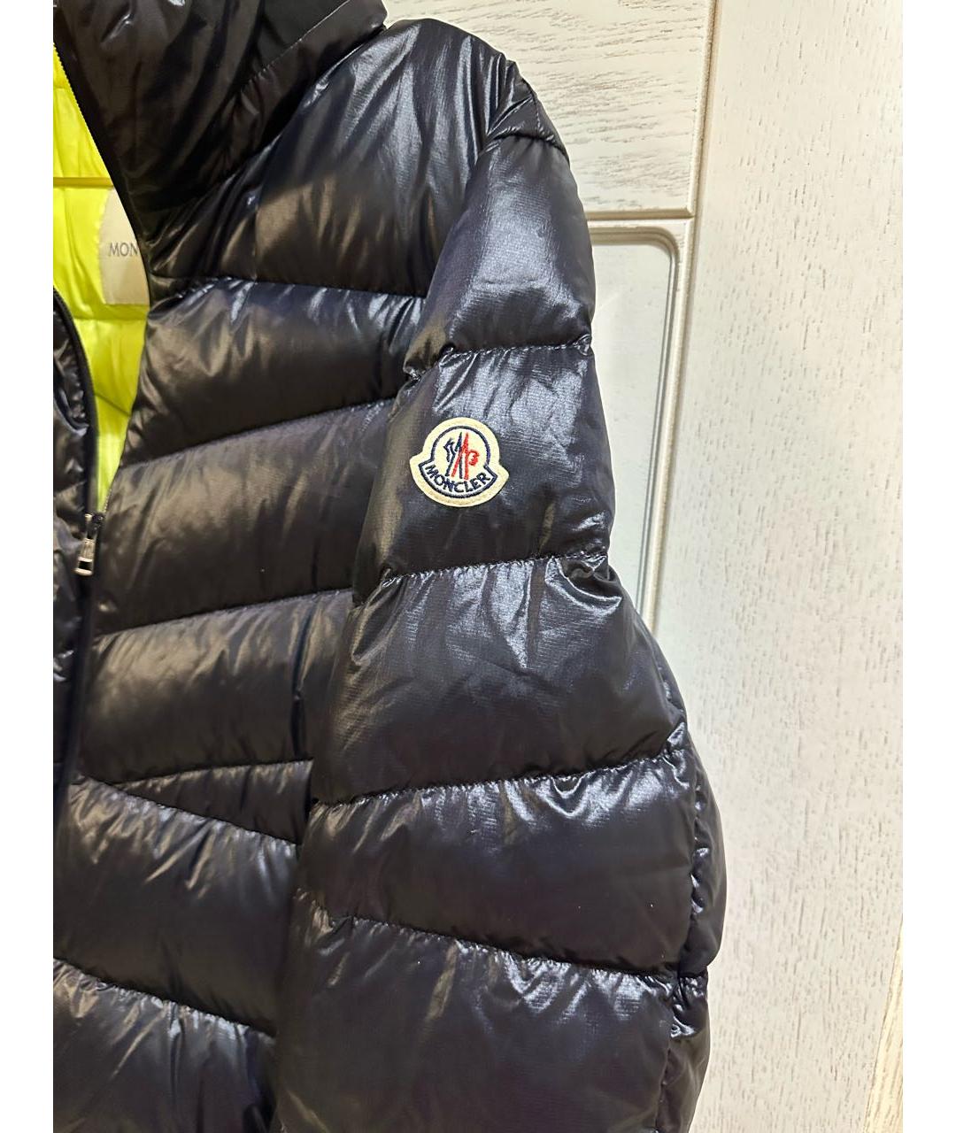 MONCLER Черный пуховик, фото 3