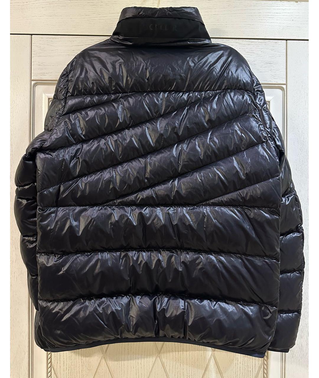 MONCLER Черный пуховик, фото 2