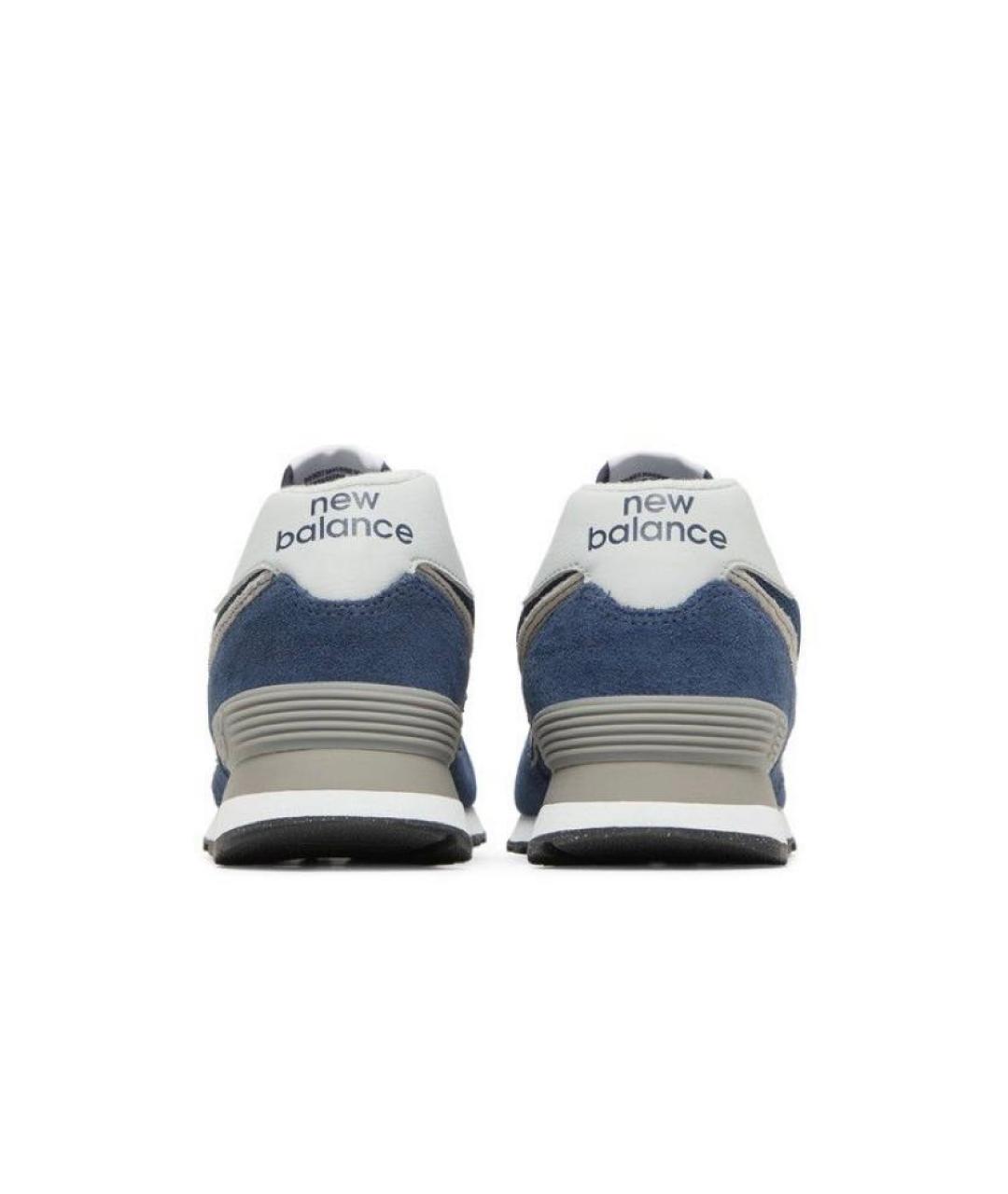 NEW BALANCE Темно-синие замшевые кроссовки, фото 5