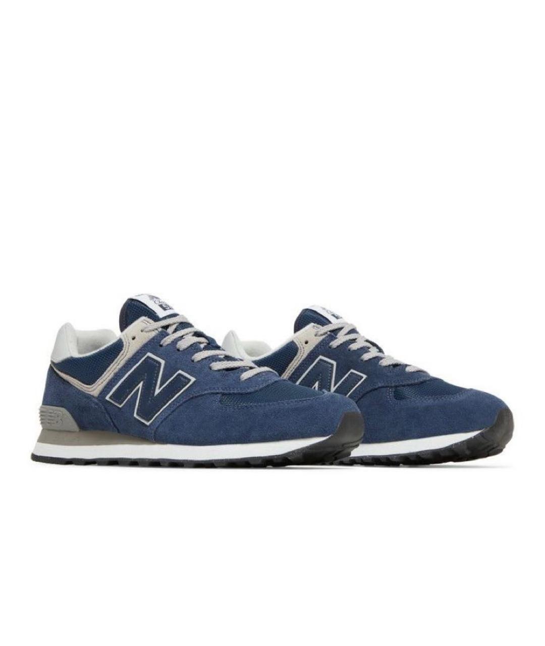 NEW BALANCE Темно-синие замшевые кроссовки, фото 4