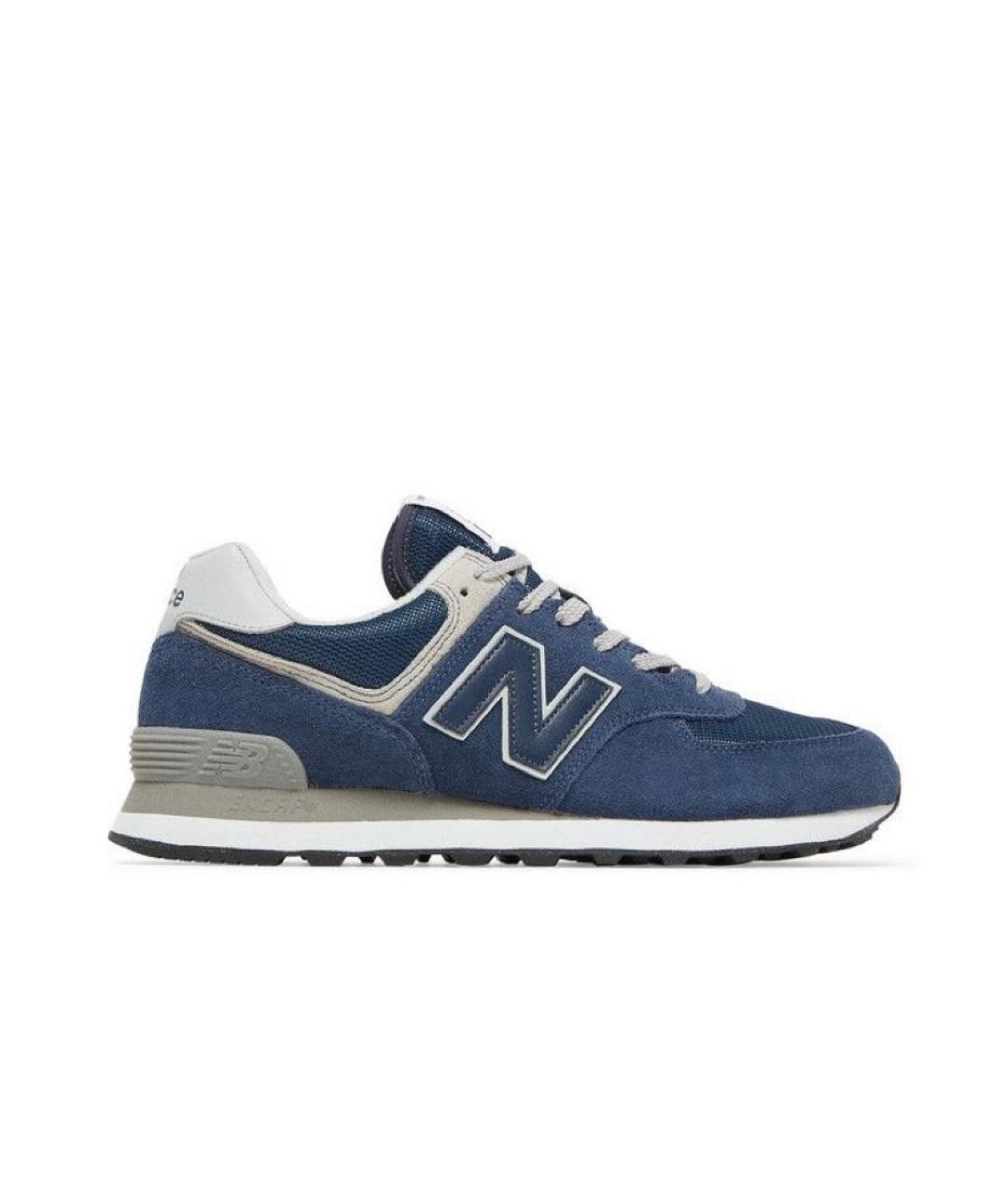 NEW BALANCE Темно-синие замшевые кроссовки, фото 1