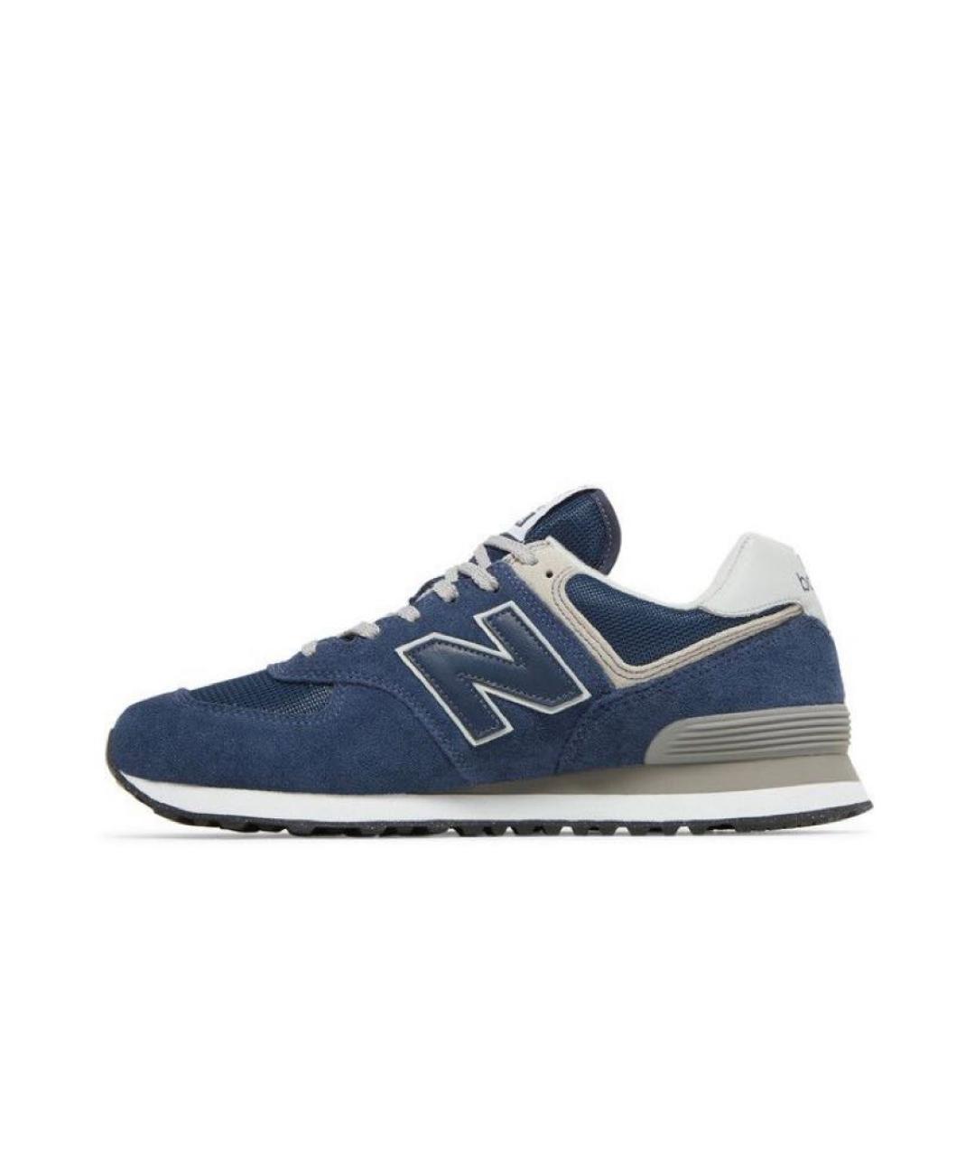 NEW BALANCE Темно-синие замшевые кроссовки, фото 3