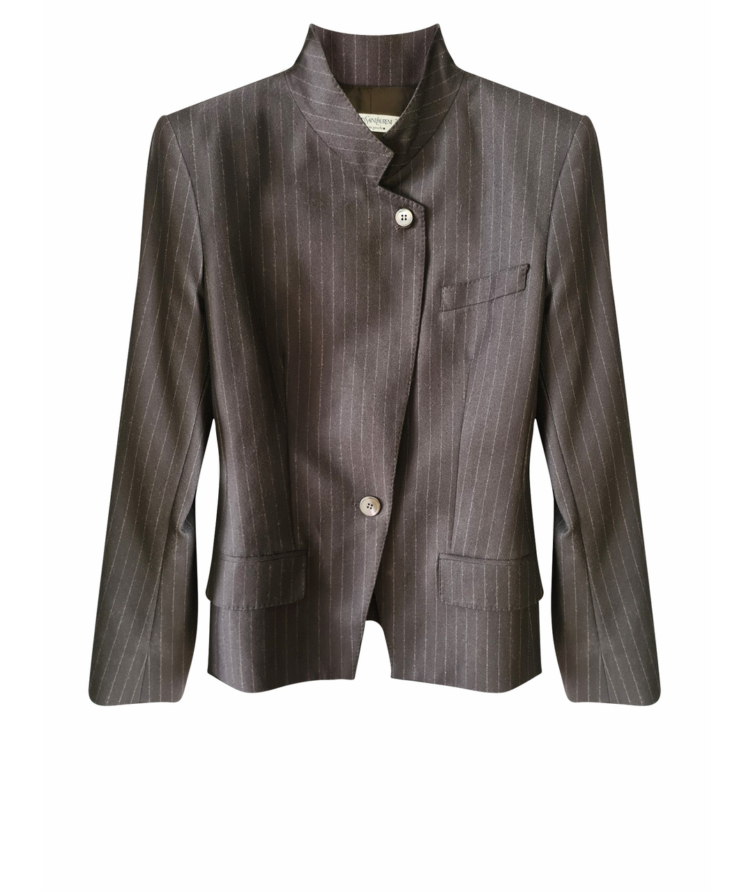 YVES SAINT LAURENT VINTAGE Коричневый шерстяной жакет/пиджак, фото 1