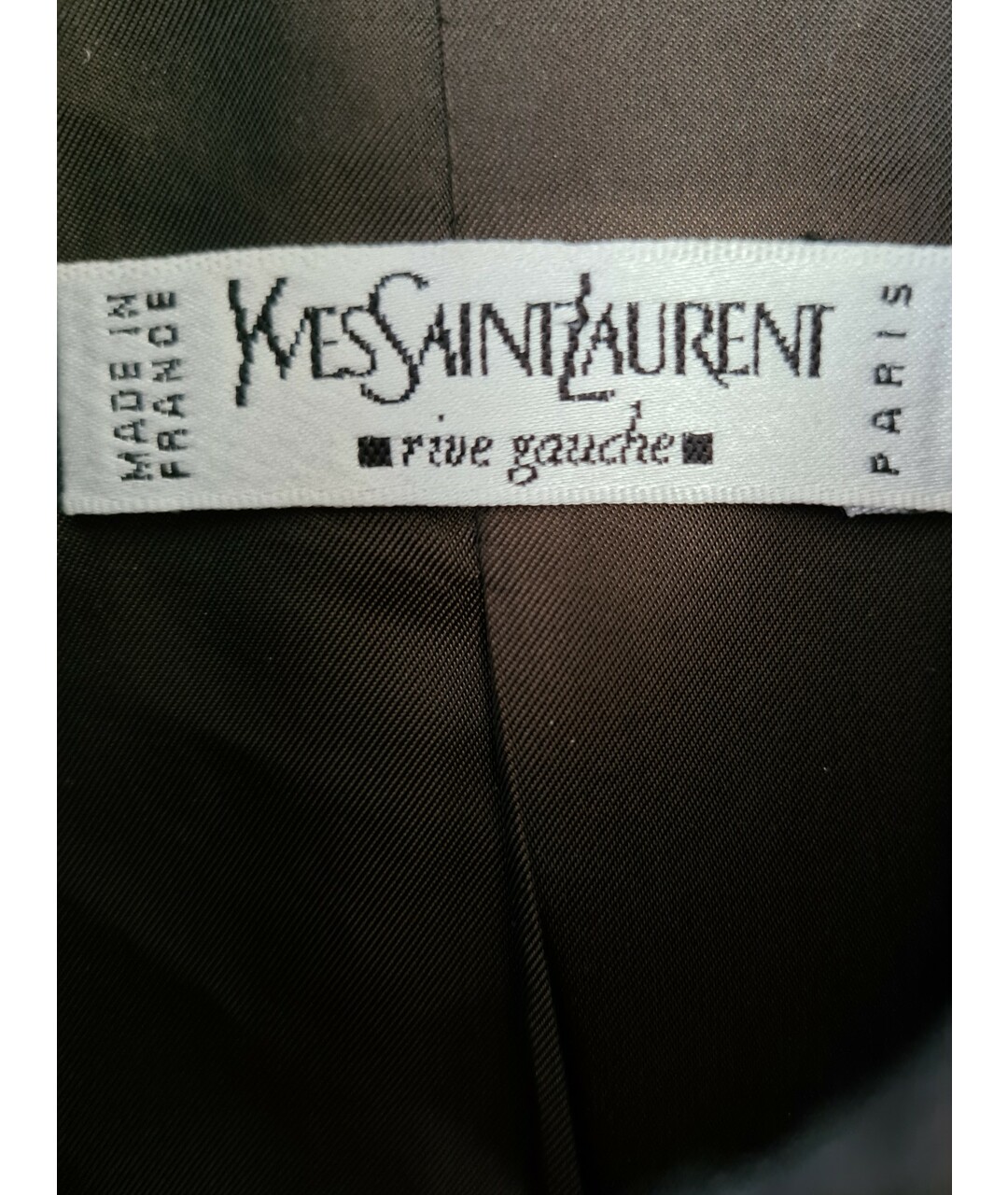 YVES SAINT LAURENT VINTAGE Коричневый шерстяной жакет/пиджак, фото 5