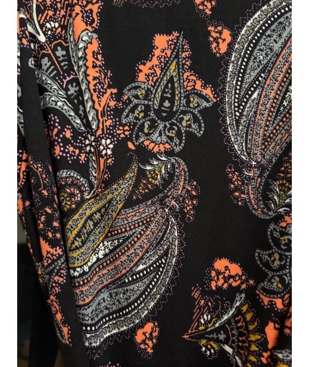 ETRO Черное шерстяное повседневное платье, фото 4