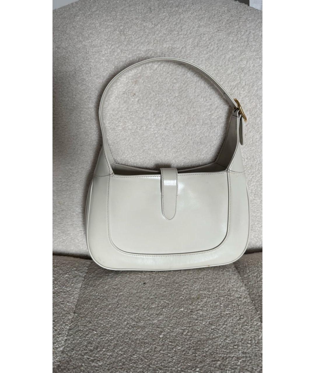 GUCCI Белая кожаная сумка через плечо, фото 3