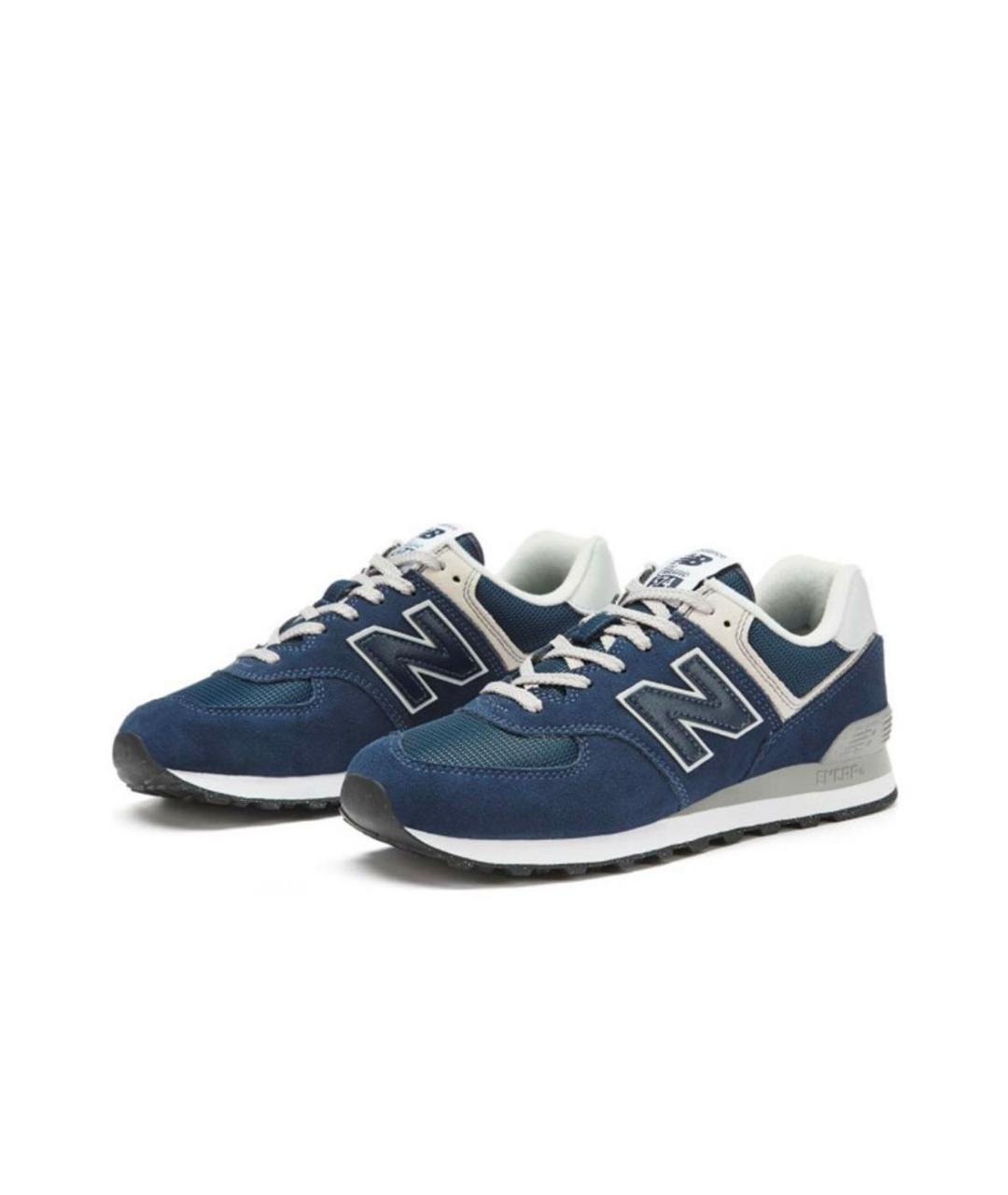 NEW BALANCE Темно-синие замшевые кроссовки, фото 2