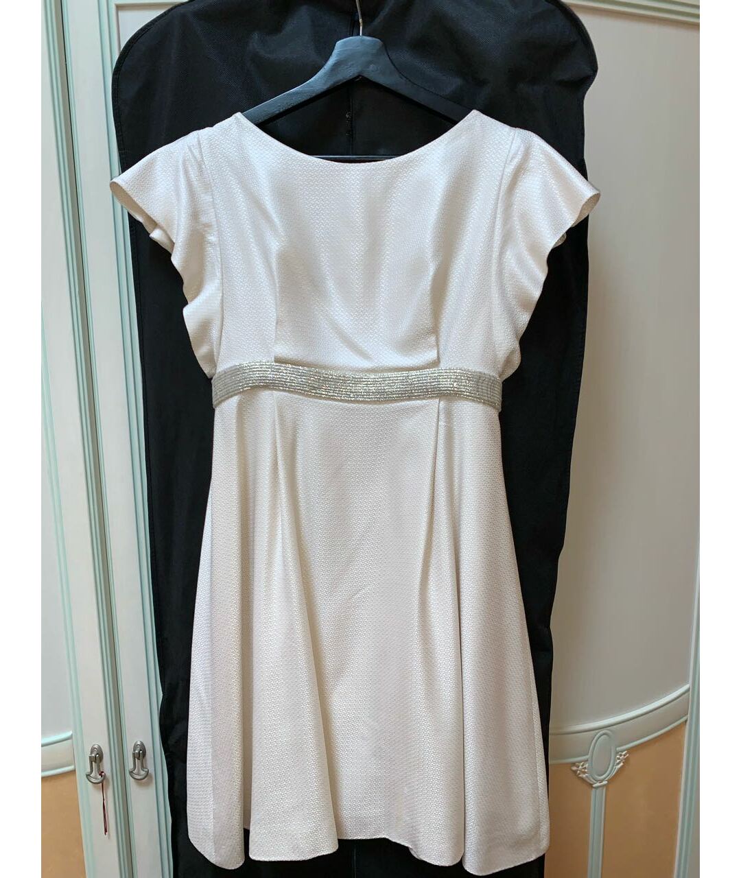 VALENTIN YUDASHKIN Белое шелковое коктейльное платье, фото 8