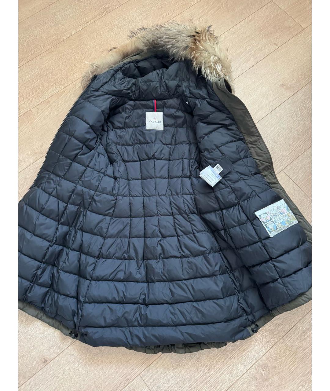 MONCLER Хаки парка, фото 4