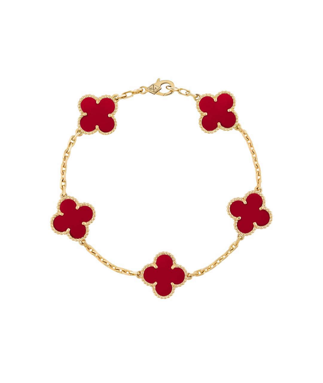 VAN CLEEF & ARPELS Красный браслет из желтого золота, фото 1
