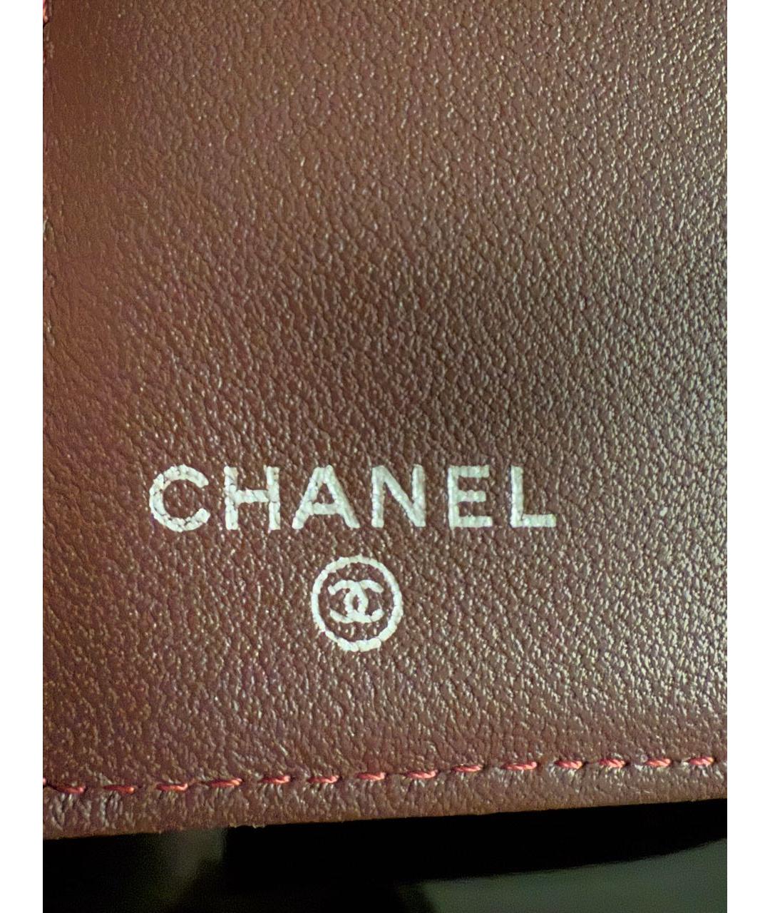 CHANEL Черный кожаный кошелек, фото 7