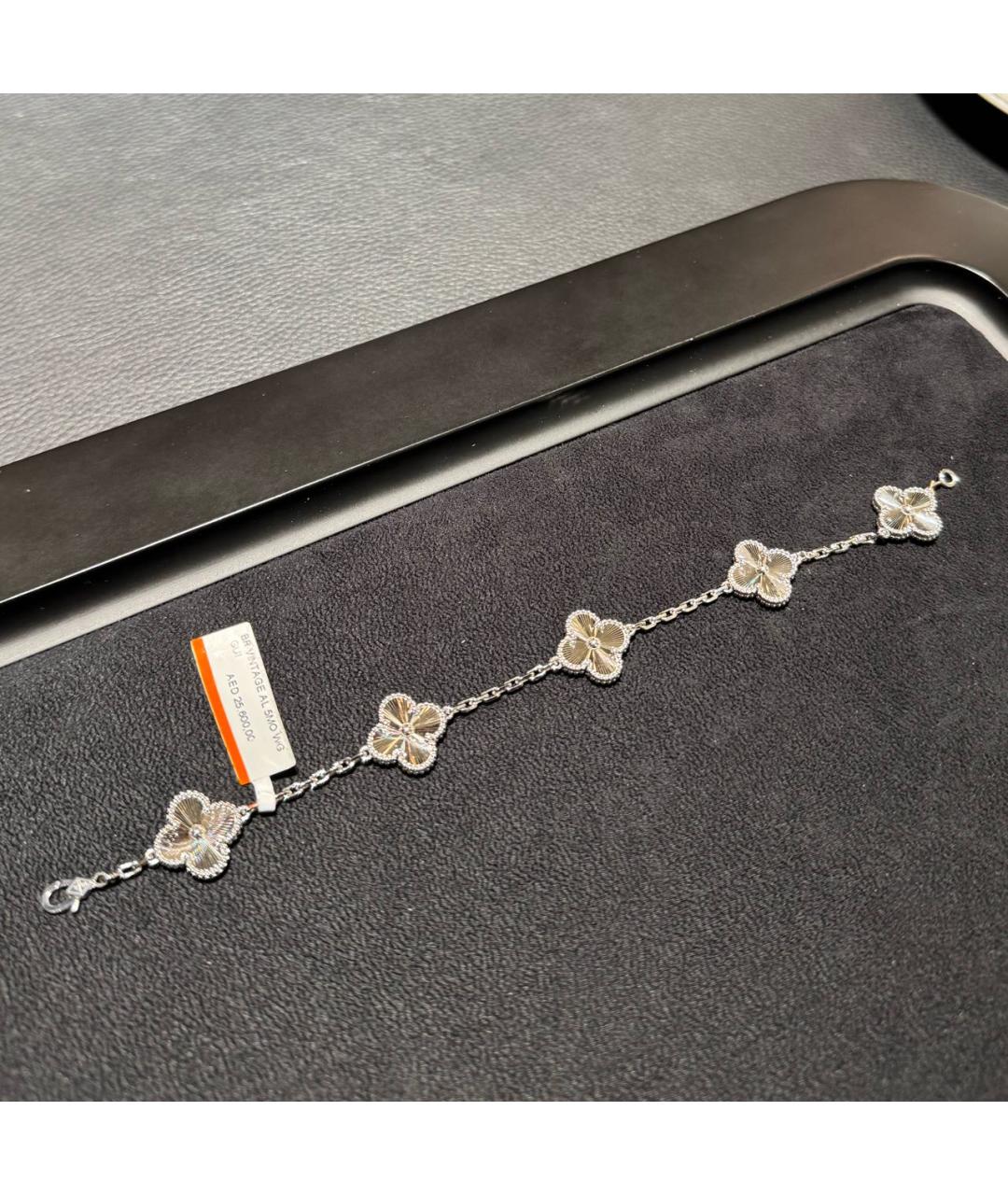 VAN CLEEF & ARPELS Серебрянный браслет из белого золота, фото 3