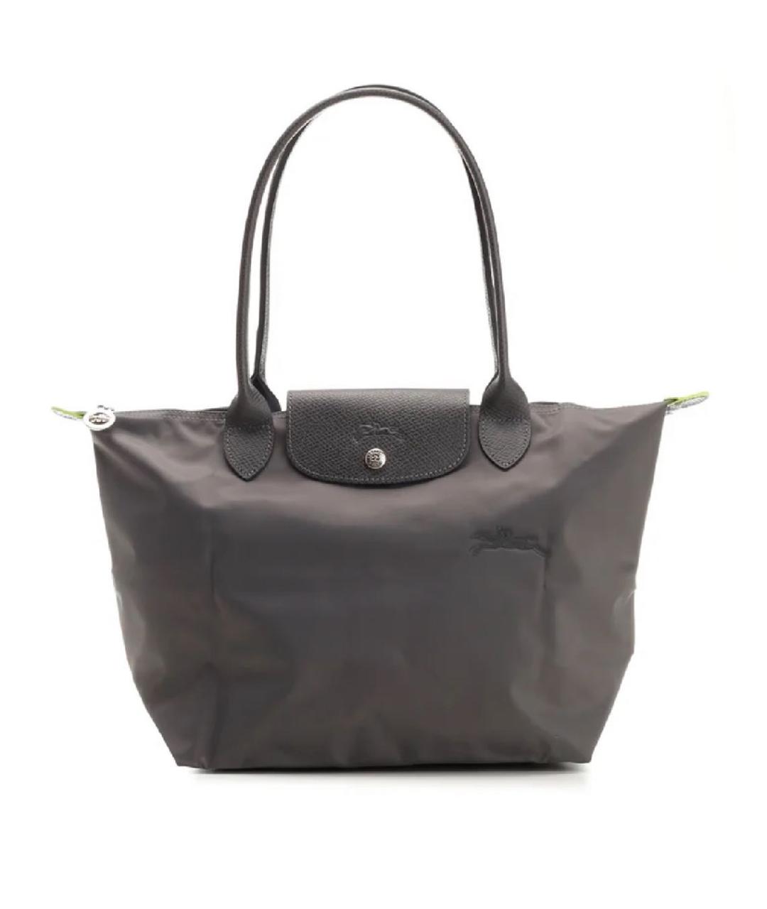 LONGCHAMP Антрацитовая сумка тоут, фото 4