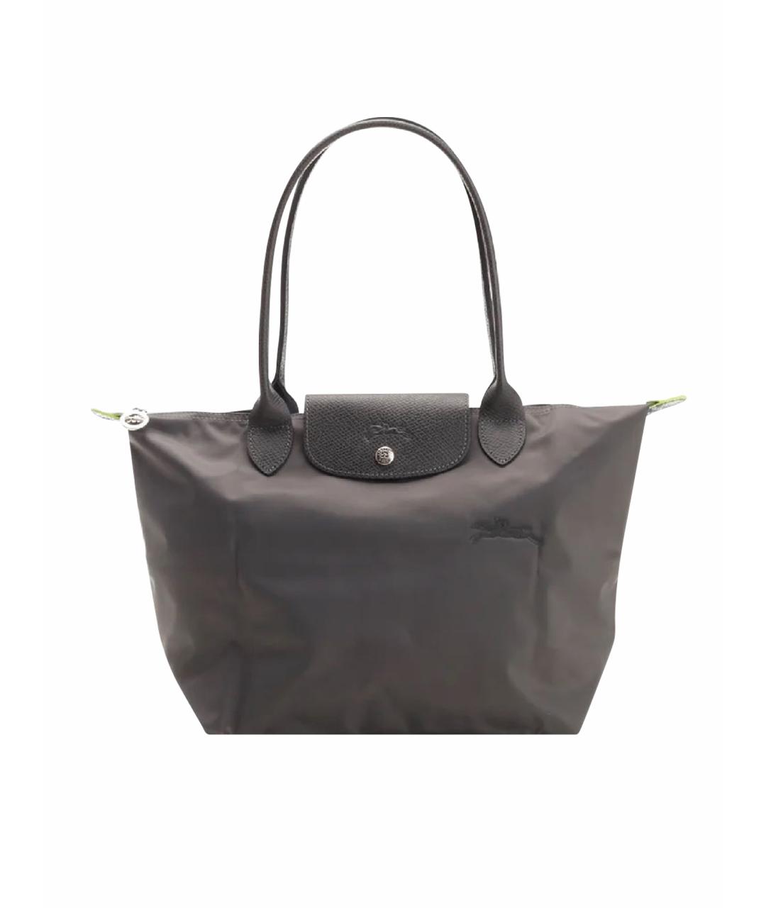 LONGCHAMP Антрацитовая сумка тоут, фото 1