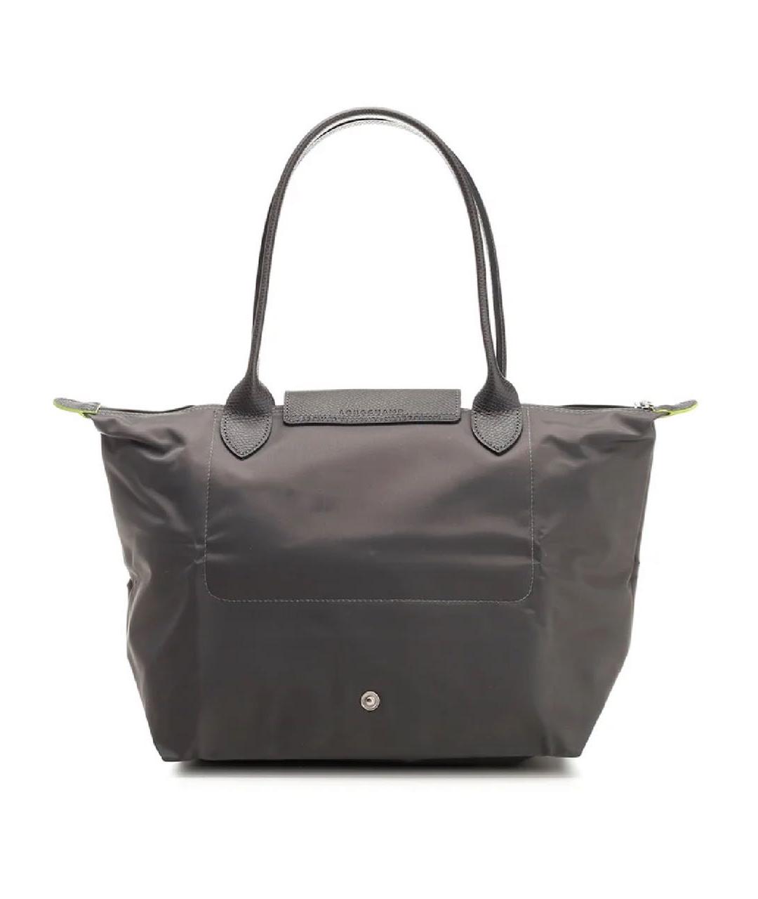 LONGCHAMP Антрацитовая сумка тоут, фото 2