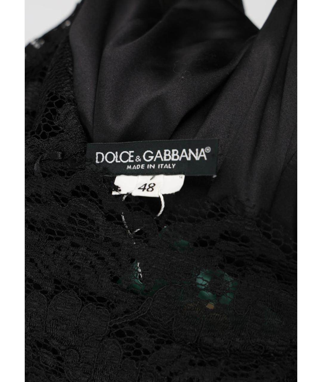 DOLCE&GABBANA Черное вечернее платье, фото 3