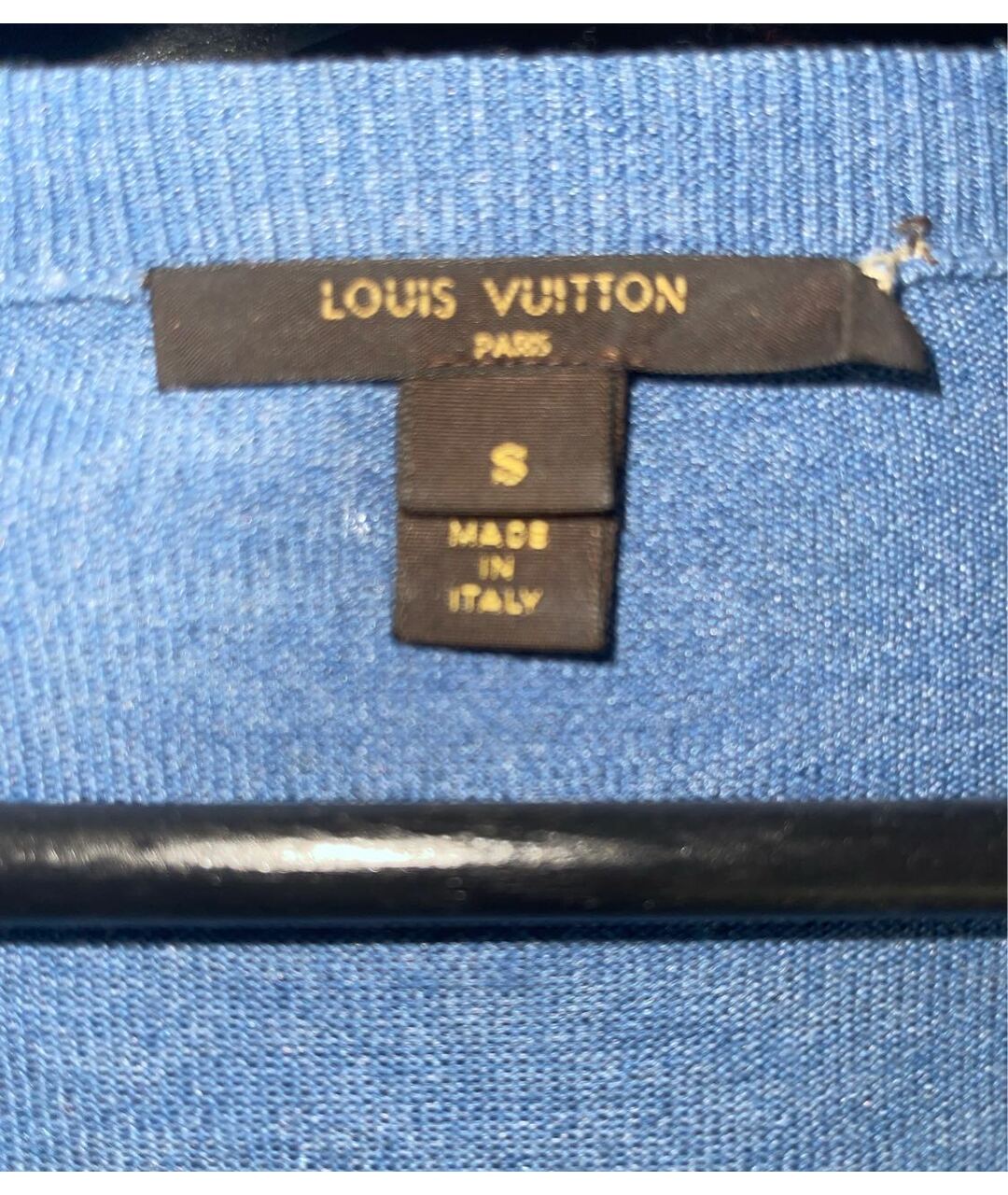 LOUIS VUITTON PRE-OWNED Синее шелковое платье, фото 4