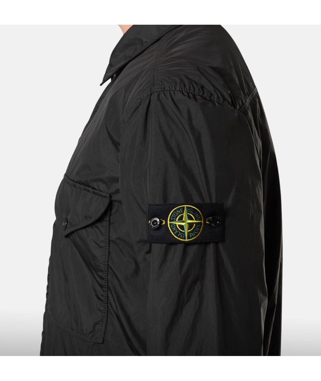 STONE ISLAND Черная куртка, фото 3