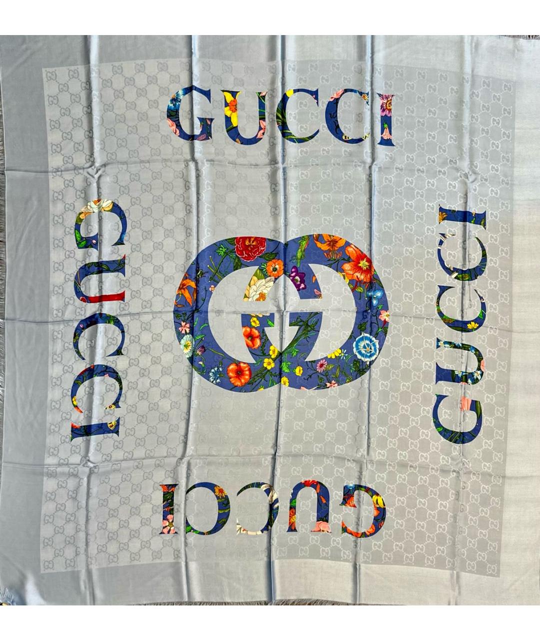 GUCCI Голубой платок, фото 8