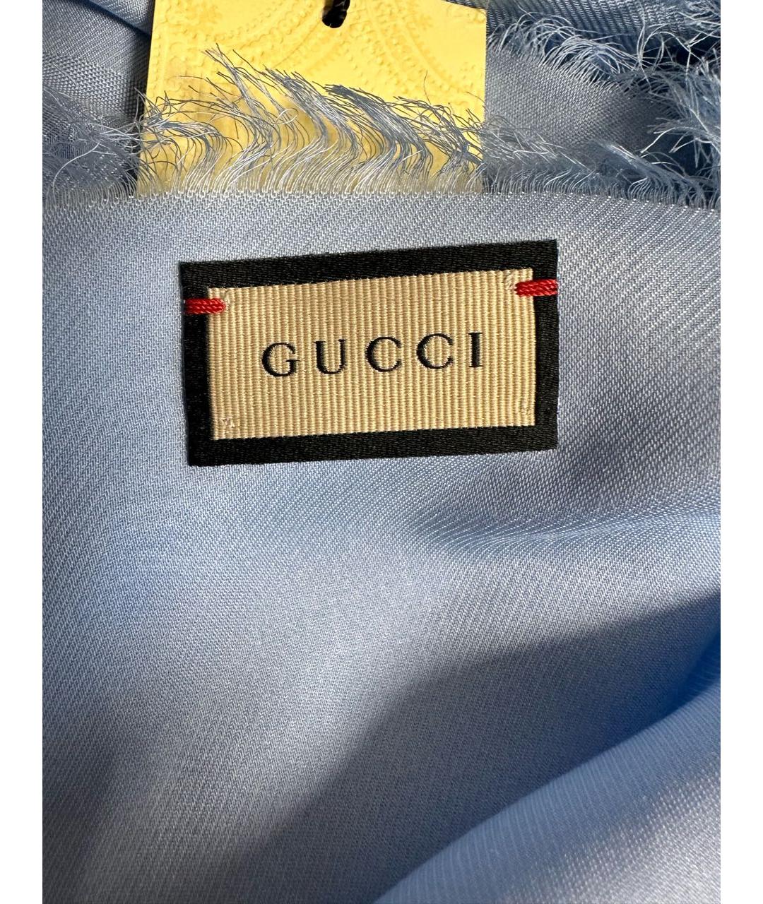 GUCCI Голубой платок, фото 7