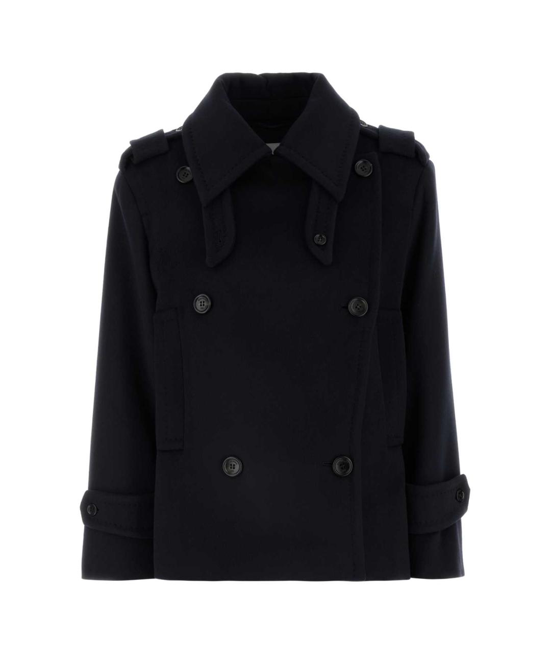 MAX MARA Синее кашемировое пальто, фото 1