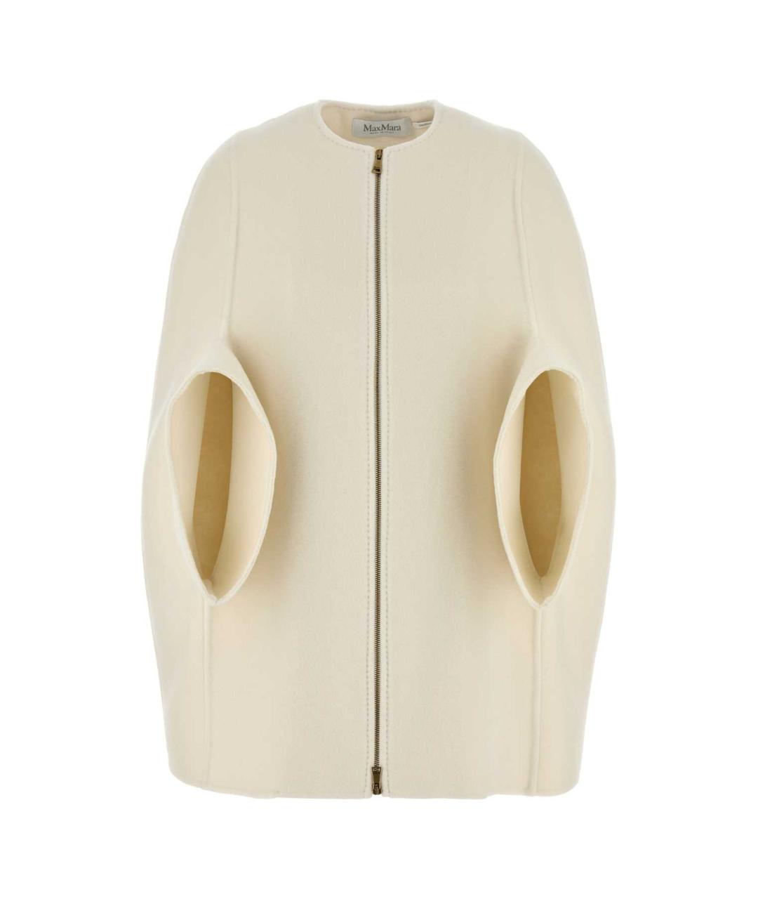 MAX MARA Белое кашемировое пальто, фото 1