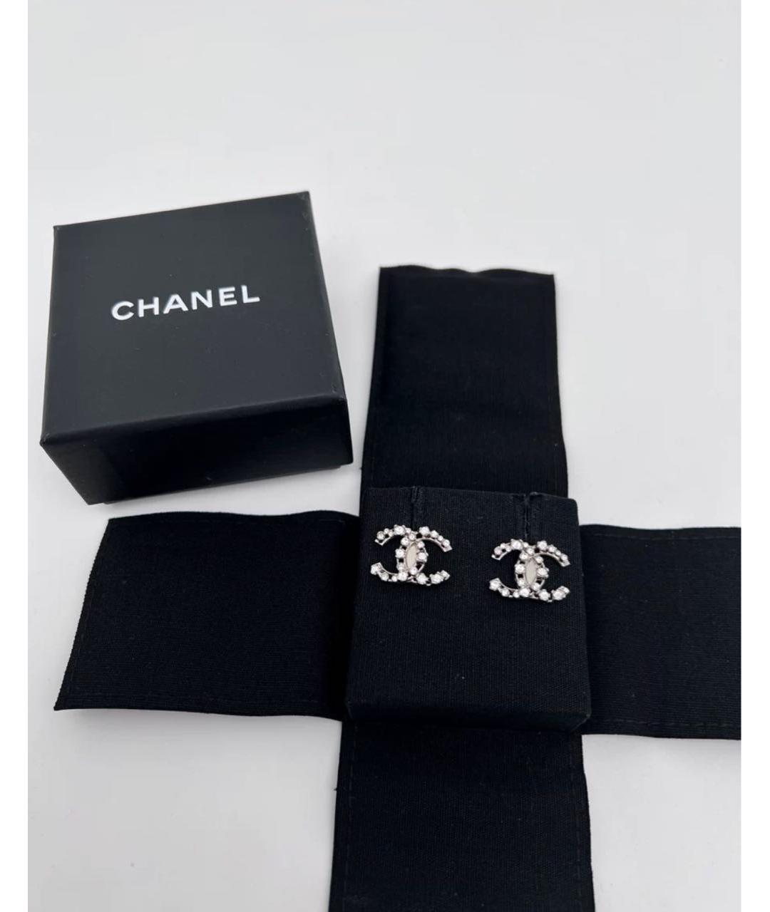 CHANEL Серебряные серьги, фото 5