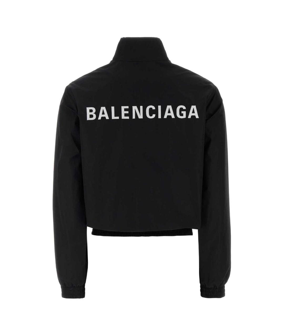 BALENCIAGA Черная синтетическая куртка, фото 2