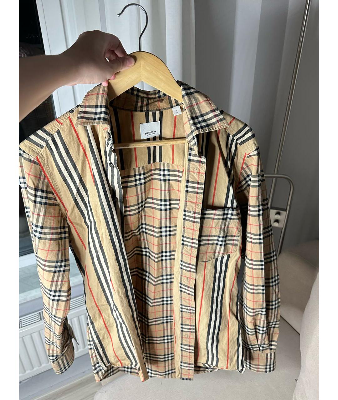 BURBERRY Хлопковая классическая рубашка, фото 5