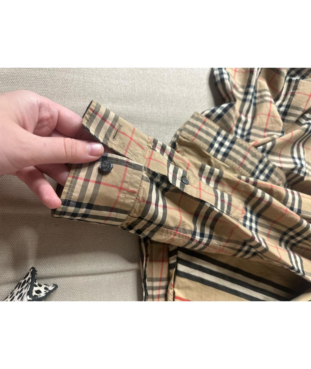 BURBERRY Хлопковая классическая рубашка, фото 4