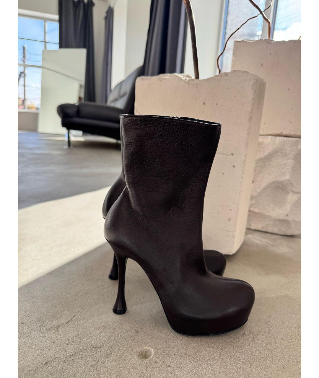 MAGDA BUTRYM Коричневые кожаные ботинки, фото 2