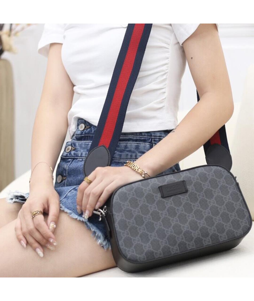 GUCCI Черная сумка на плечо, фото 9