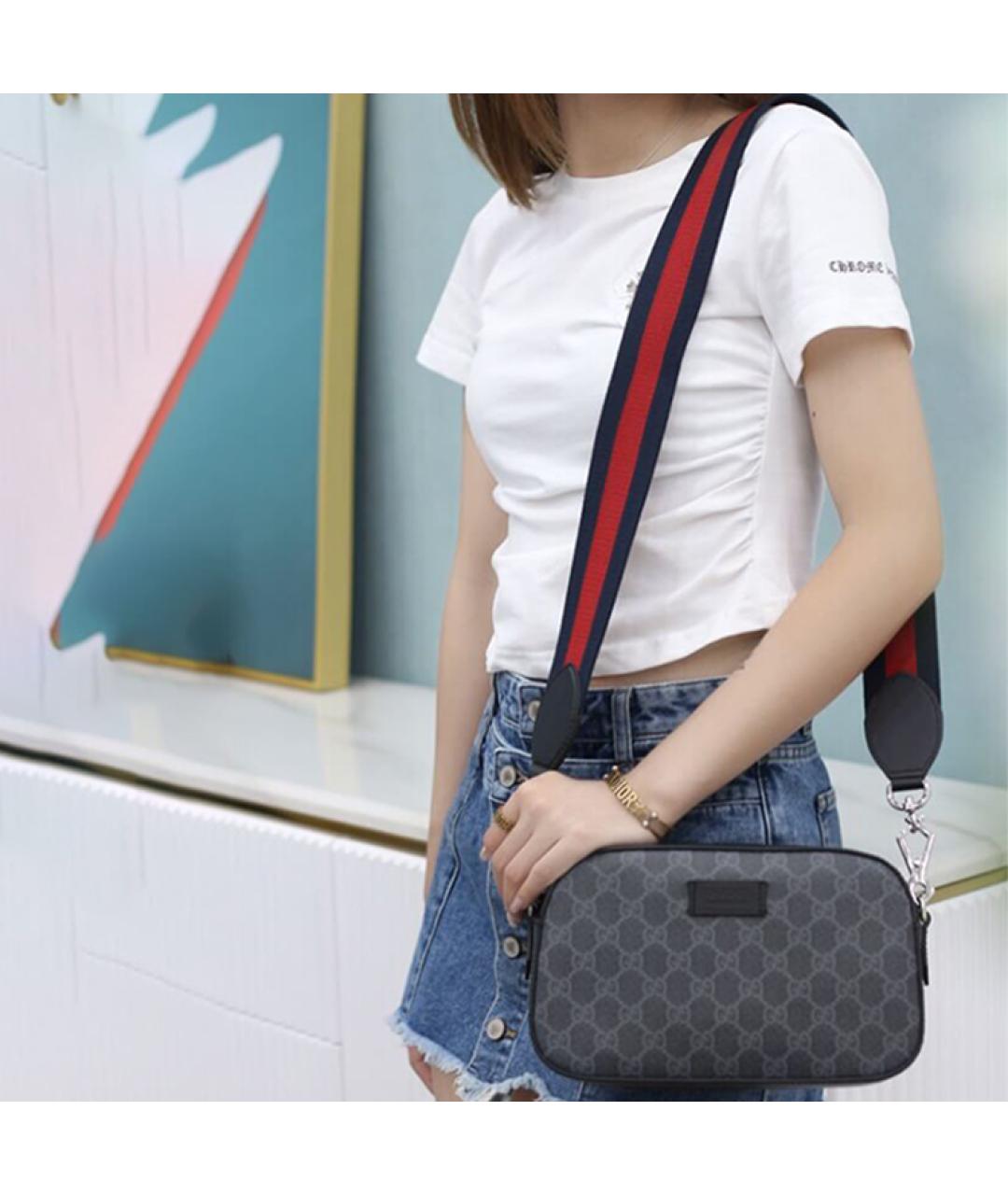 GUCCI Черная сумка на плечо, фото 8
