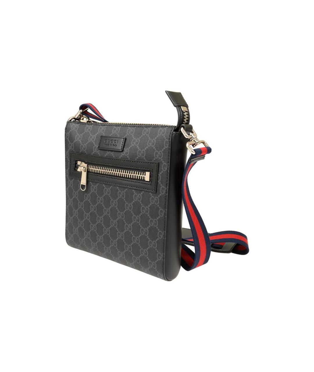 GUCCI Черная тканевая сумка на плечо, фото 2