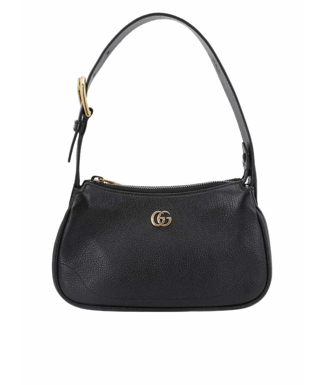 GUCCI Черная кожаная сумка через плечо, фото 1