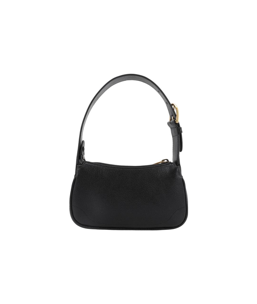 GUCCI Черная кожаная сумка через плечо, фото 3