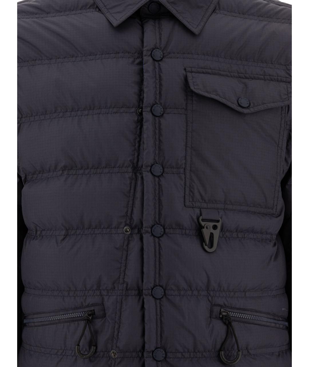 MONCLER GRENOBLE Синяя полиэстеровая куртка, фото 3