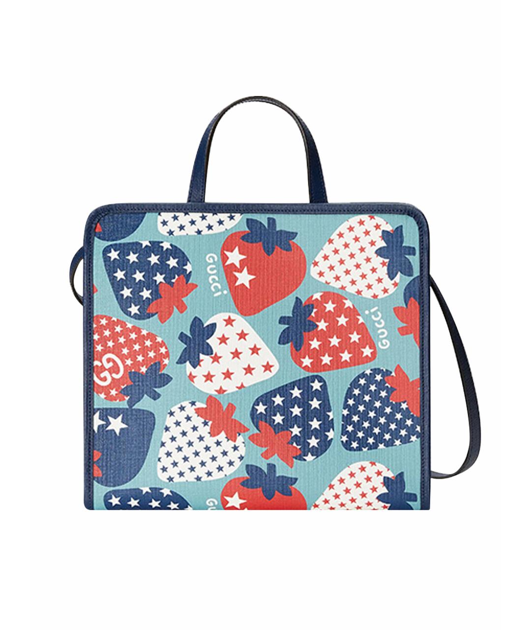 GUCCI Синяя сумка тоут, фото 1