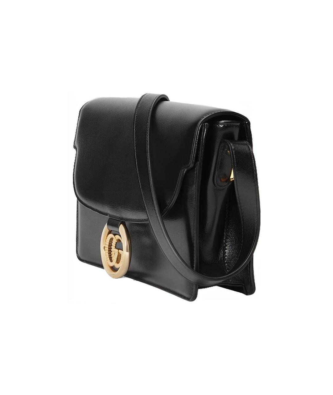 GUCCI Черная кожаная сумка через плечо, фото 3