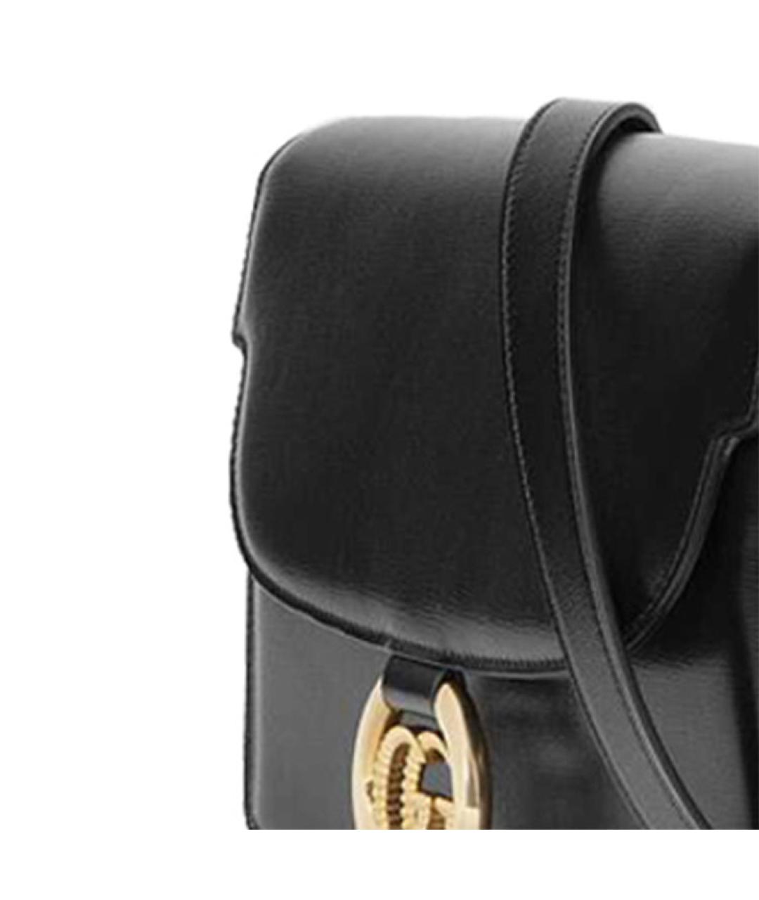 GUCCI Черная кожаная сумка через плечо, фото 4