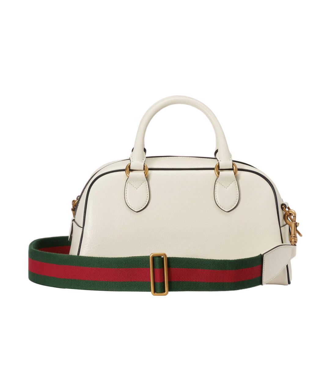 GUCCI Белая кожаная сумка на плечо, фото 3