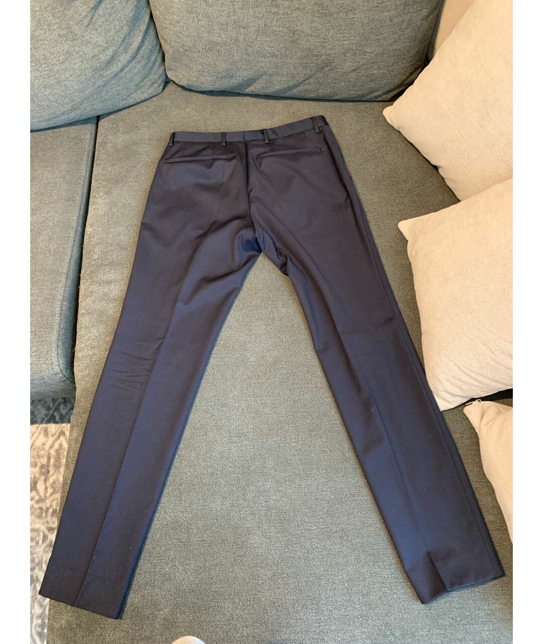 HUGO BOSS Черные вискозные классические брюки, фото 2