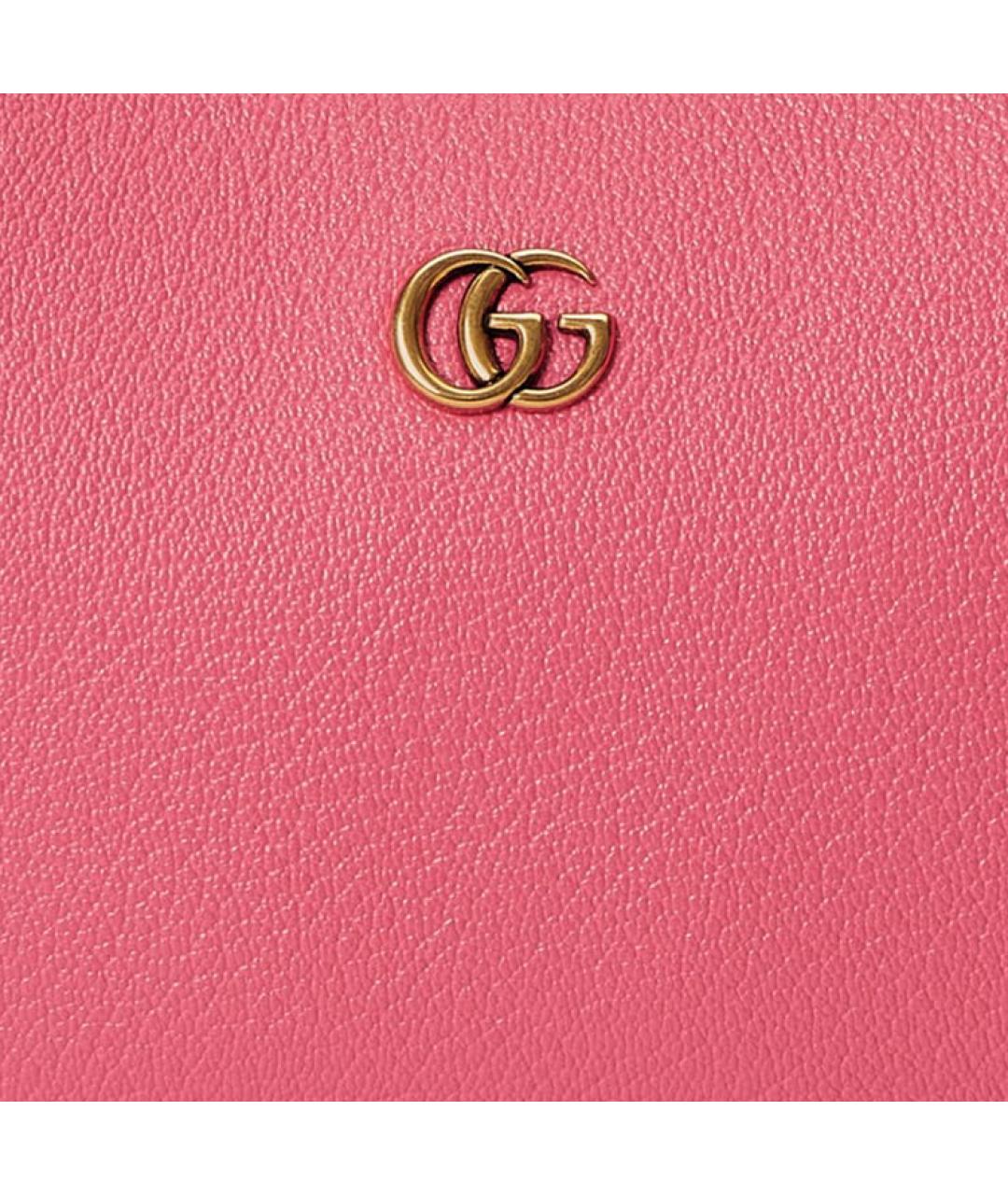 GUCCI Розовая кожаная сумка через плечо, фото 8