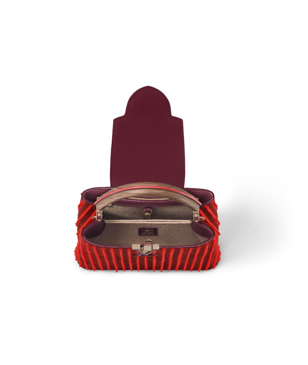 LOUIS VUITTON Красная кожаная сумка через плечо, фото 4
