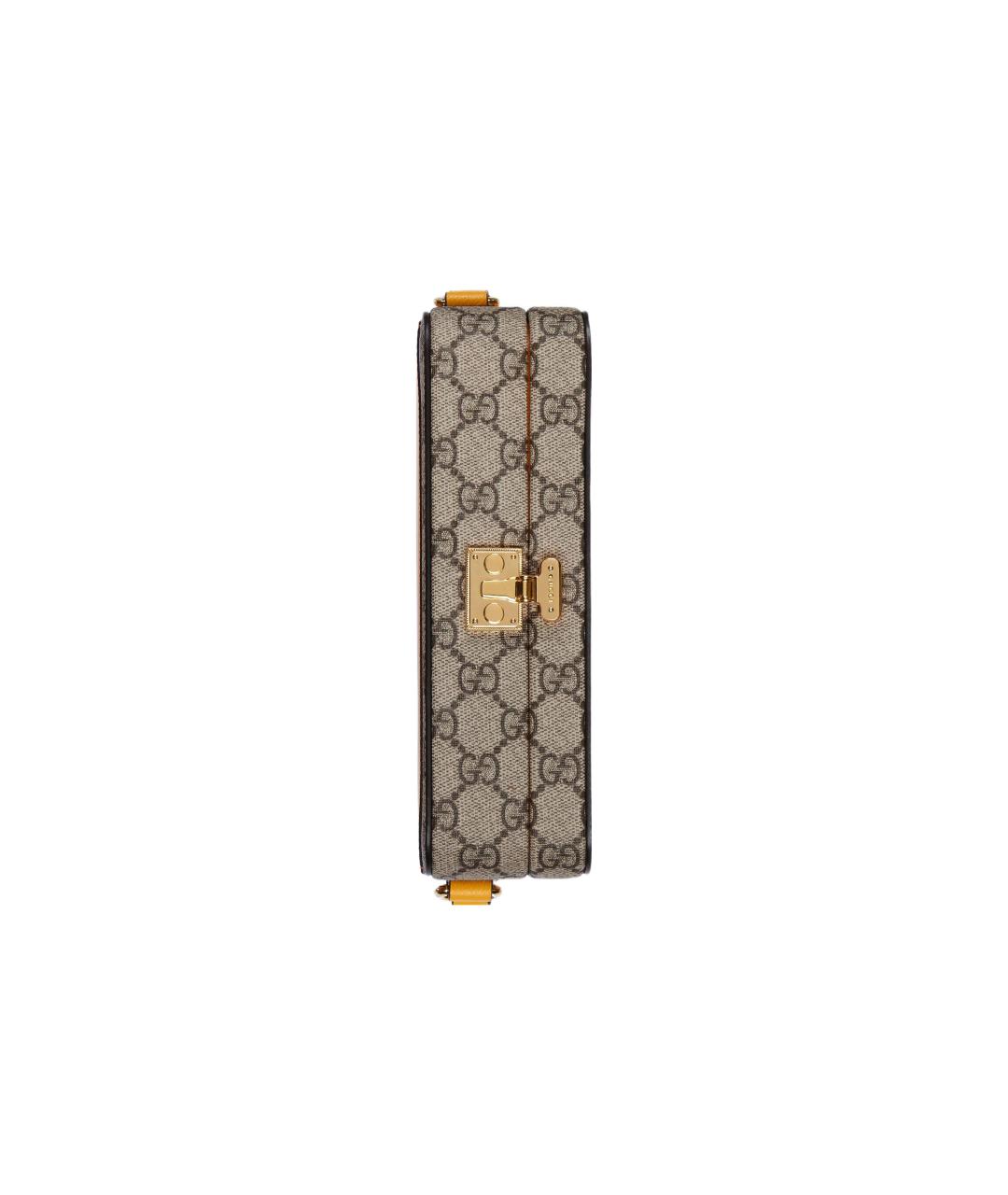 GUCCI Желтая тканевая сумка на плечо, фото 5