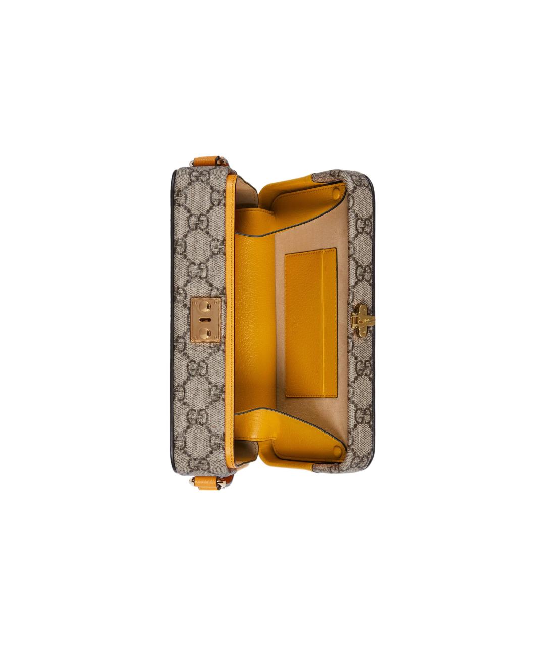 GUCCI Желтая тканевая сумка на плечо, фото 6