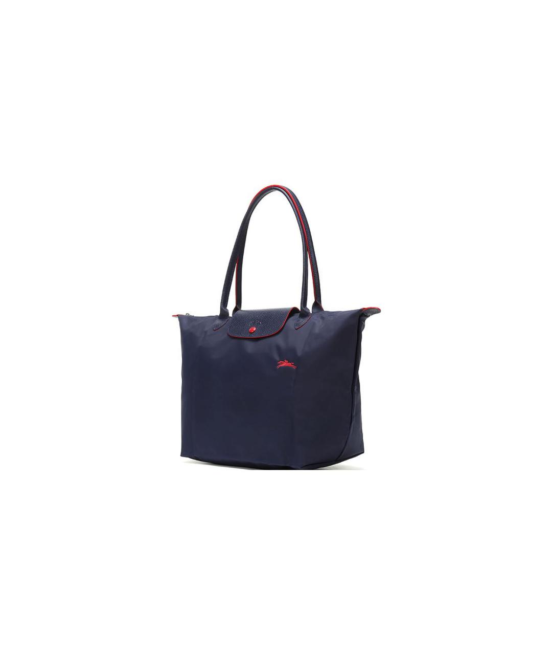 LONGCHAMP Темно-синяя тканевая сумка через плечо, фото 2