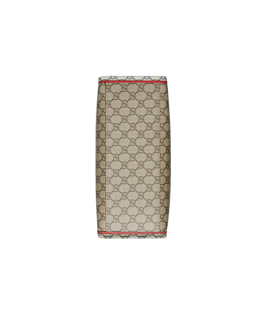 GUCCI Бежевая тканевая сумка тоут, фото 7