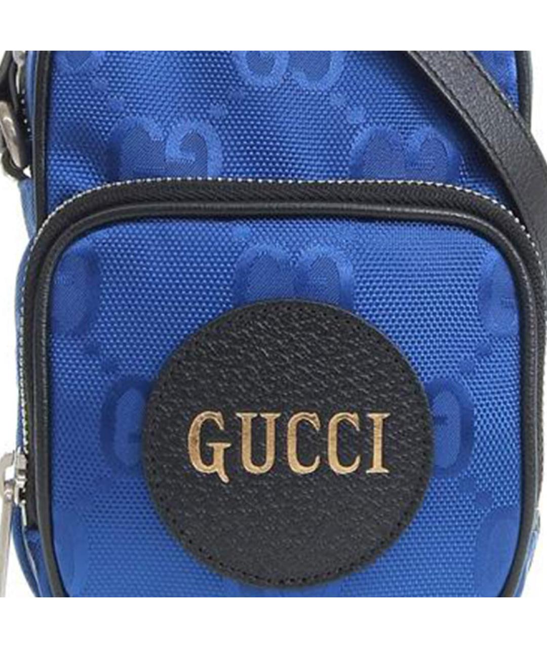 GUCCI Синяя тканевая сумка на плечо, фото 6